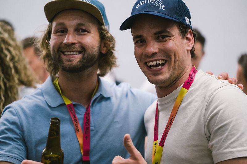 clone:it auf der Bühne des Austrian Startup Worldcup